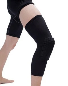 Lycra Moisture absorption perspiration Long Honeycomb Style Sport Safety Crash Protective Knee Pads