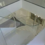 Made In Italy New Design High Clear Glass Balustrade Stair Railing