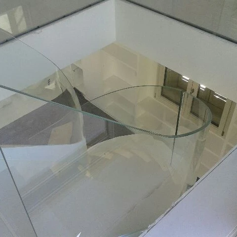 Made In Italy New Design High Clear Glass Balustrade Stair Railing