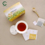 Mango flavoured chinese fruit black tea in slimming tea