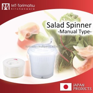 Manual Hand Use Plastic Salad Spinner For Drain Vegitable Pro And Home