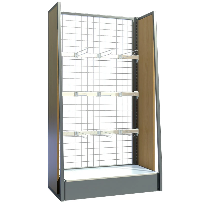 Manufacturer Metal Shelf Supermarket Store Wood Rack Display Shelf Store Convenience Store Shelf