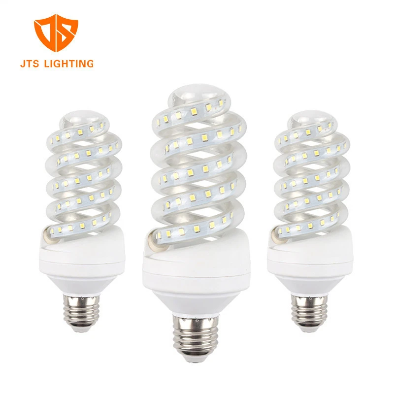 Manufacturer smd indoor light 3w 5w 7w 9w 12w 16w 20w 24w LED spiral bulb fluorescent lamp