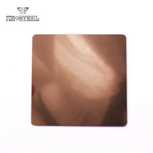 Material 201 304 Rose Gold Hairline Copper Etching Stainless Steel Sheet