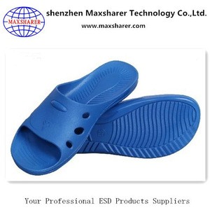 Maxsharer wholesale ESD slipper blue white black SPU ESD slipper with cheap price