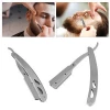Men Straight Barber Edge Razors Professional Stainless Steel Folding Shaving Knife Hair Removal Styling Tools