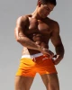 Mens boxer swimming trunks front pocket design quick dry beach pants swimsuit mens swimming trunks