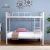 Import Metal frame heavy duty and dormitory design steel bunk bed with ladder from China