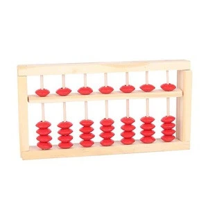 Mini Wooden Abacus Children Early Math Learning Toy Numbers Counting Calculating Beads Abacus Educational Toy