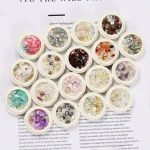 Misscheering  Mixed Nail Art Decorations Hollow Rivet Gold Pearl Crystal Rhinestone Caviar Gold Thread Nail Art Accessories