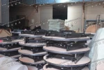 Modern and stable round pvc folding outdoor table YC-T01-03