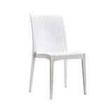 Modern appearance outdoor black bistro plastic cane rattan wicker chair