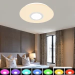 Modern Design Flat Mount roof lamp Chrome Drops Led Dimmable Ceiling Light Flush With wireless