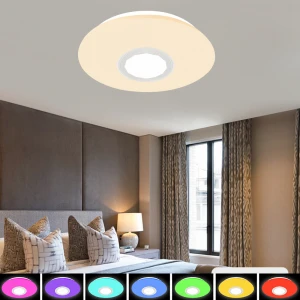 Modern Design Flat Mount roof lamp Chrome Drops Led Dimmable Ceiling Light Flush With wireless