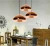 Import Modern Glass chandeliers pendant lights copper color E27 for Hotel Coffee shop from China