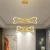Import Modern lamp Luxury chandelier decorative bedroom lamp lighting circle chandelier LED ceiling profiled lamps from China