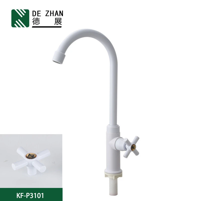 Modern Single Lever Kitchen Sink Faucet Plastic Swan Water tap