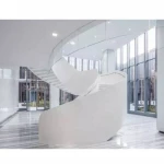 Modern steel structure design new style Staircase transparent glass stair