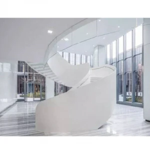 Modern steel structure design new style Staircase transparent glass stair