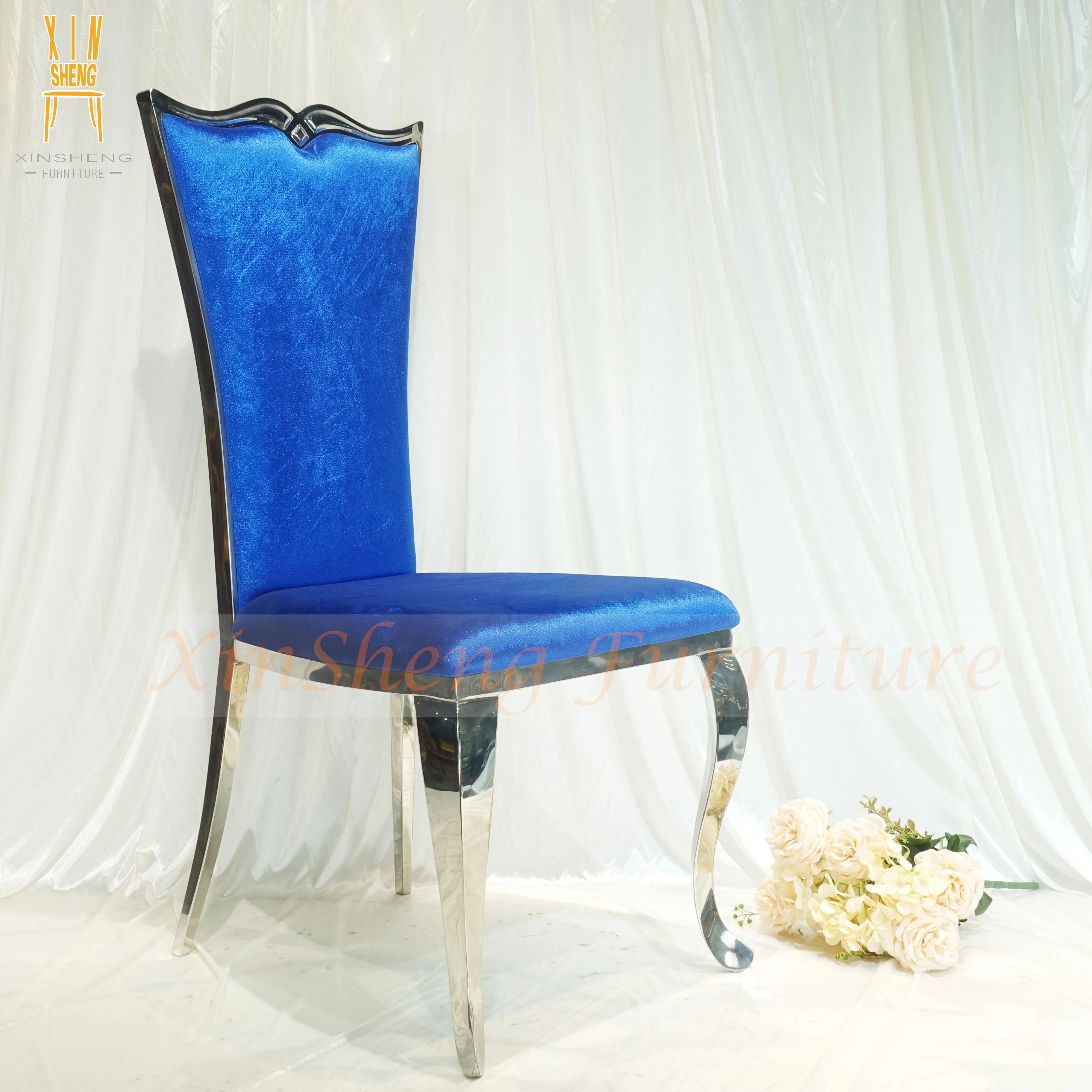 Modern Wholesale High Back Stainless Steel event Banquet Chair