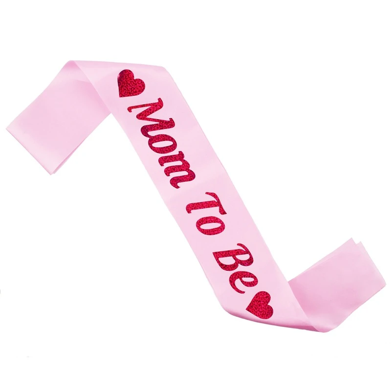 mom to be sash Dad to be ribbon badge Baby Shower Party Sash Nanny to be Party Favor New Mom Newborn Party Decoration supplies