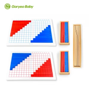 Montessori- Multiply and divide Plus and minus board - Toy Block Wood Teaching Baby Learning Portfolio ,toys educational