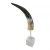 Import Most quality buffalo horn natural white horn with metal Chan and best decorative horn and most quality product from India