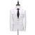 Import MTM made to measure white single breasted Bespoke Man Suit 3 piece Slim custom Wedding Blazer Jacket coat pant men business suit from China