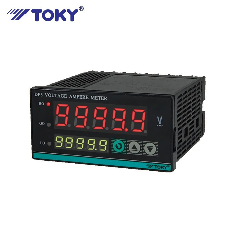 Multi function voltmeter ammeter panel meter with relay output