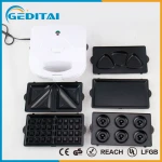 multifunction sandwich maker , interchangeable sandwich maker , grill sandwich maker