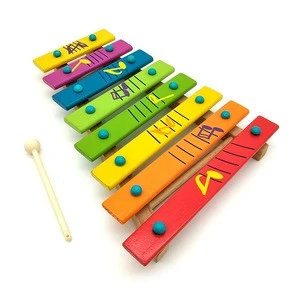 musical instrument wooden toys xylophone hand knock piano for kids