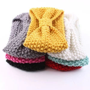 MY miyar High Quality Hair Accessories Winter Warm Knitted Crochet Women Headband Fashion Women Winter Running Headband