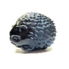 Natural Crystal Folk Crafts Gift Yellow Fluorite Hedgehog Healing Stones Carved Quartz Animal For Home Decoration