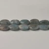 Natural Faceted Oval Aquamarine Loose Gemstone Beads