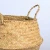Import Natural Hand Knitting Straw Storage Basket Flower Basket Held Flowerpot Eco-friendly Seaweed Woven Basket from China