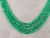 Import Natural unheated 3 - 4 mm loose beaded strands natural Zambian Emerald rondelle Faceted beads gemstone from India