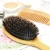 Import Natural Wild Boar Bristle bamboo hair brush female hair massage brush anti static brush from China