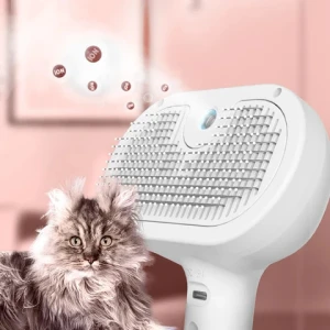 New 2024 Hot Sale Pet Brushes Self Cleaning Steam Cat Brush Removing Hair Comb Cat Steamy Brush
