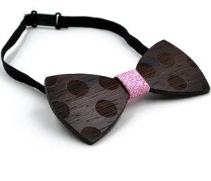 New brown wooden wedding gifts for men spot bow tie