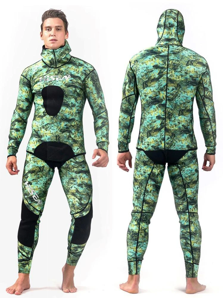 New Camouflage Men Diving Suit Full Bodysuit Fishing Snorkeling Wetsuit