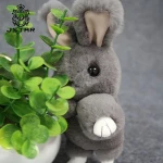 New design animal raccoon fur rabbit key chain / raccoon fur rabbit keychain / raccoon fur pom poms key rings