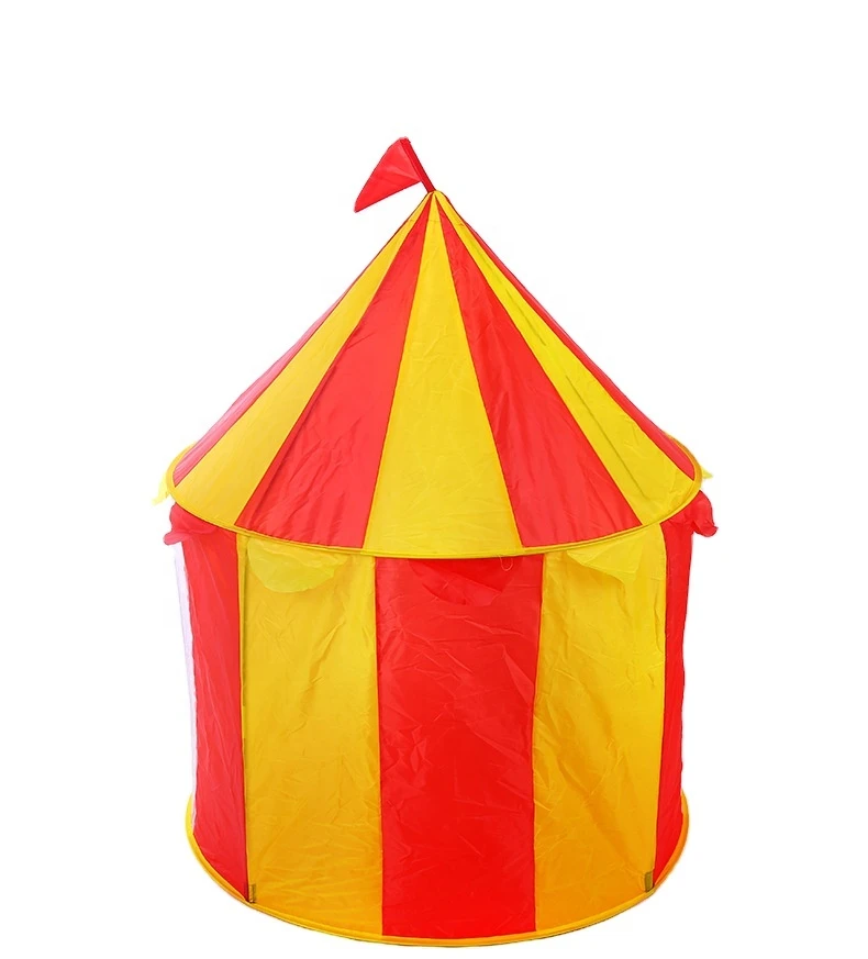 New Design Indoor Ourdoor Colorful Circus Foldable Kid Pop Up Teepee Tent Toy