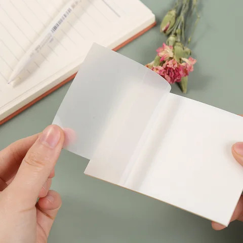 Buy New Design Ins White Transparent Pet Waterproof Memo Sticky Notes ...
