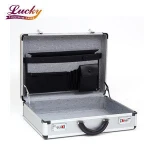New Designs Hard Aluminum Attache Case Business Professional 2 Combination Locks Briefcase