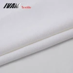 New popular fashion white women blouse slub plain dyed linen viscose blend fabric for dress