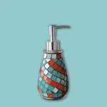 new product Glass mosaic bathroom accessories set/ Shower gel Shampoo Bottle