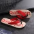 Import New red and black  mens clip foot flip flops anti slip slippers from China