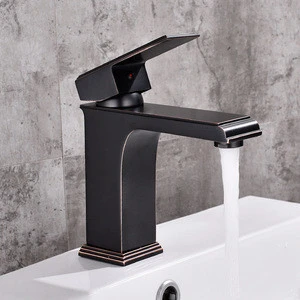 New Square Bathroom Faucet brass Basin Mixer Bathroom Sink Basin Mixer Tap black faucet bathroom mixer