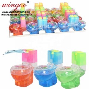 new style toilet cartoon shaped fruit liquid spray candy toy candies