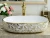 Import New Toilet Sink KD-04GBB Golden Bathroom Basin Luxury Sanitary Ware Wash Basin from China